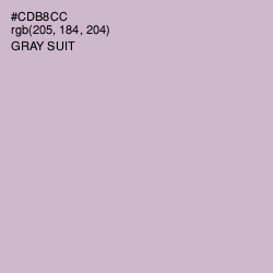 #CDB8CC - Gray Suit Color Image
