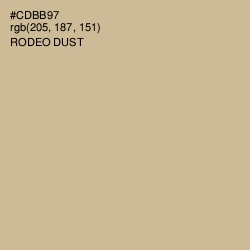 #CDBB97 - Rodeo Dust Color Image