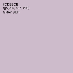 #CDBBCB - Gray Suit Color Image