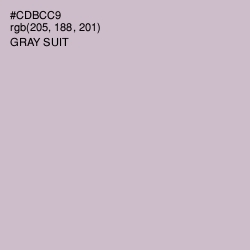 #CDBCC9 - Gray Suit Color Image