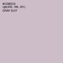 #CDBDC9 - Gray Suit Color Image