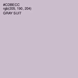 #CDBECC - Gray Suit Color Image