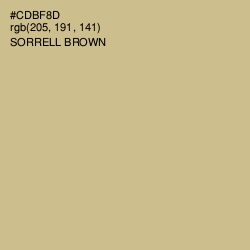 #CDBF8D - Sorrell Brown Color Image