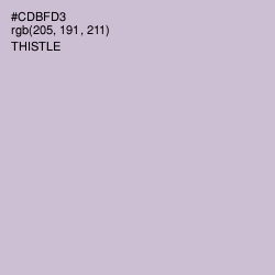 #CDBFD3 - Thistle Color Image