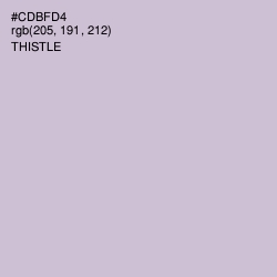 #CDBFD4 - Thistle Color Image