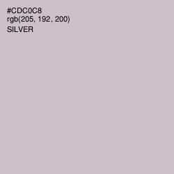#CDC0C8 - Silver Color Image
