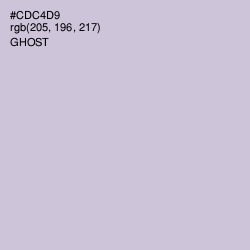 #CDC4D9 - Ghost Color Image