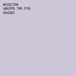 #CDC7D8 - Ghost Color Image