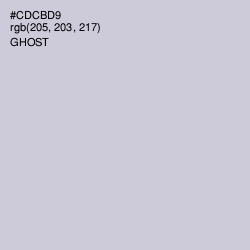 #CDCBD9 - Ghost Color Image