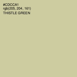 #CDCCA1 - Thistle Green Color Image