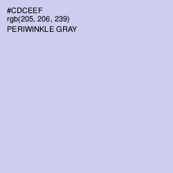 #CDCEEF - Periwinkle Gray Color Image