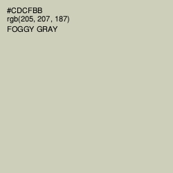 #CDCFBB - Foggy Gray Color Image