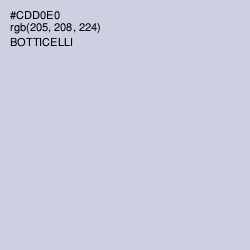 #CDD0E0 - Botticelli Color Image