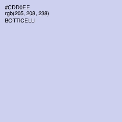 #CDD0EE - Botticelli Color Image