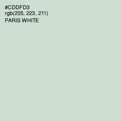 #CDDFD3 - Paris White Color Image