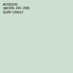 #CDE0D0 - Surf Crest Color Image