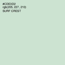 #CDE3D2 - Surf Crest Color Image