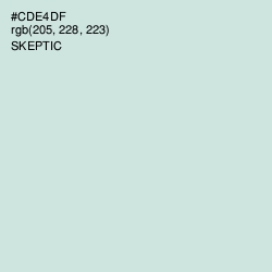 #CDE4DF - Skeptic Color Image
