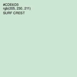 #CDE6D3 - Surf Crest Color Image