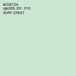 #CDE7D4 - Surf Crest Color Image