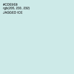 #CDE9E8 - Jagged Ice Color Image