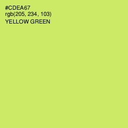 #CDEA67 - Yellow Green Color Image