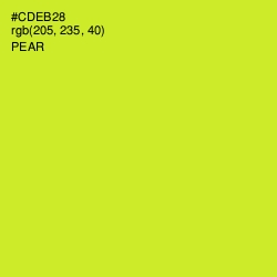 #CDEB28 - Pear Color Image