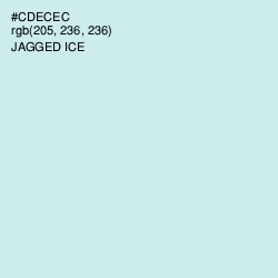 #CDECEC - Jagged Ice Color Image