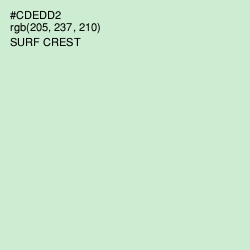#CDEDD2 - Surf Crest Color Image