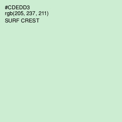 #CDEDD3 - Surf Crest Color Image