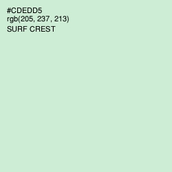 #CDEDD5 - Surf Crest Color Image