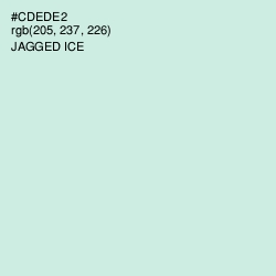 #CDEDE2 - Jagged Ice Color Image