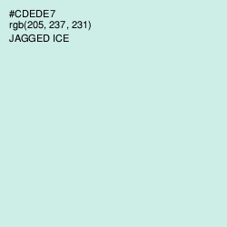 #CDEDE7 - Jagged Ice Color Image