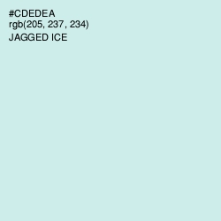 #CDEDEA - Jagged Ice Color Image