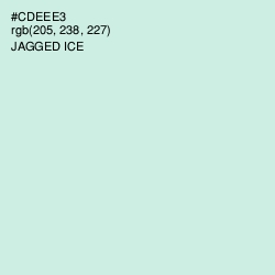 #CDEEE3 - Jagged Ice Color Image