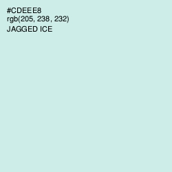 #CDEEE8 - Jagged Ice Color Image