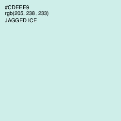 #CDEEE9 - Jagged Ice Color Image