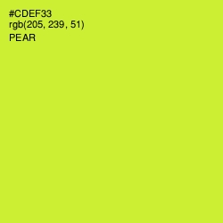 #CDEF33 - Pear Color Image