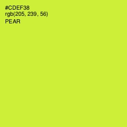 #CDEF38 - Pear Color Image
