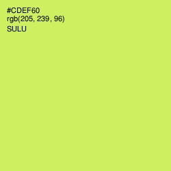 #CDEF60 - Sulu Color Image