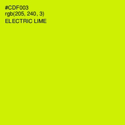 #CDF003 - Electric Lime Color Image