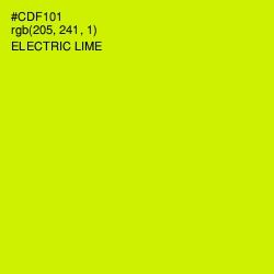 #CDF101 - Electric Lime Color Image