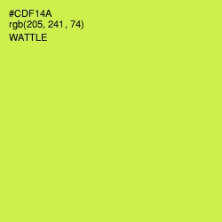 #CDF14A - Wattle Color Image