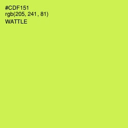 #CDF151 - Wattle Color Image
