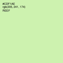 #CDF1AE - Reef Color Image