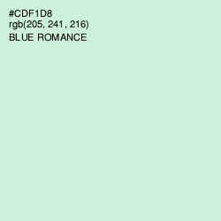 #CDF1D8 - Blue Romance Color Image