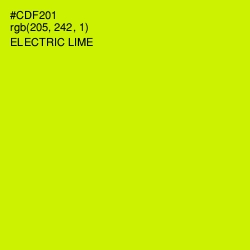 #CDF201 - Electric Lime Color Image