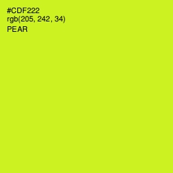 #CDF222 - Pear Color Image