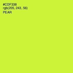 #CDF338 - Pear Color Image