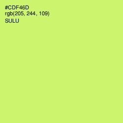 #CDF46D - Sulu Color Image